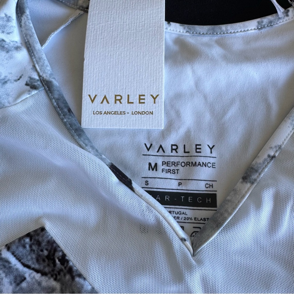 VARLEY  Sport marble mesh crop top LOS ANGELES - LONDON - Picture 3 of 4